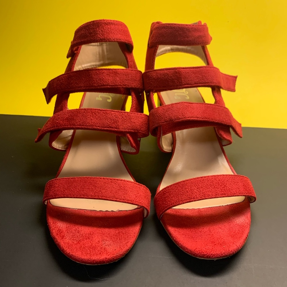 JC Red Strapped Sandals